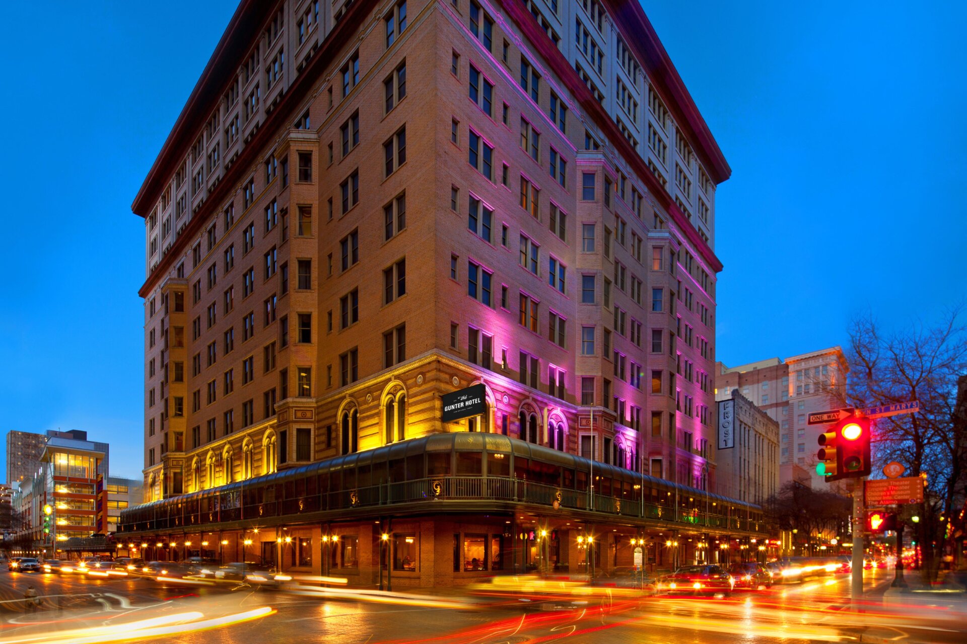 exterior of the gunter hotel